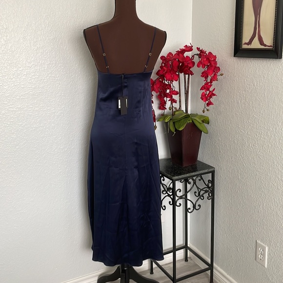 NWT Vannina Vesperini Blue Silk Long Slip Gown S - Picture 4 of 8